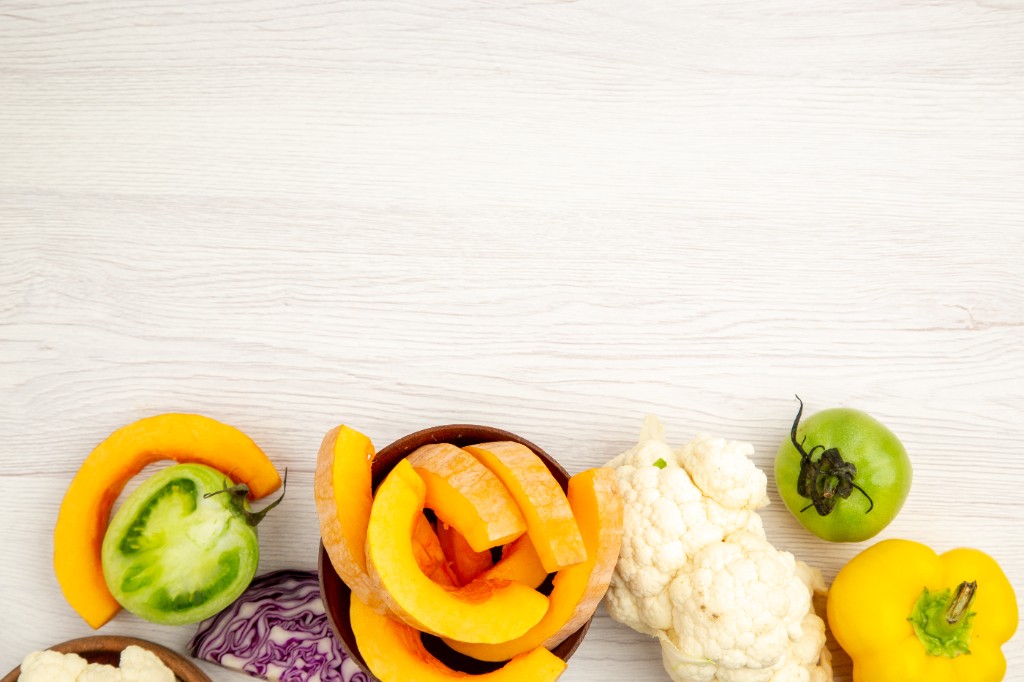Vegetales frescos y saludables